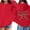 Red, variant on Girls Cute Bow Graphic Hoodies, Long Sleeve Preppy Pullover Sweatshirts, Soft Warm Casual Tops for Kids 2-14Y Fall Winter Daily Wear, Black 100