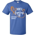 thumbnail image 3 of Inktastic Worth Fighting for Leukemia Awareness Orange Heart T-Shirt, 3 of 5