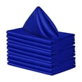 thumbnail image 2 of 10 servilletas de satén para bodas y fiestas, cuadradas, de 48 x 48 cm. Azul, 2 of 9