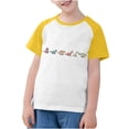 thumbnail image 4 of RXIRUCGD 2025 Vêtements d'Été pour Enfants Tout-Petits Garçons Filles Mode Mignon Col Rond Imprimé Manches Courtes Haut, 4 of 7