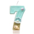 thumbnail image 1 of Goleeg Birthday Candles Number 7 Candle,Handmade Shell Candle Cake Topper, Beach Theme Finding Birthday Party Favors Decorations, 1 of 6