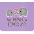thumbnail image 3 of Inktastic My Pawpaw Loves Me Grandchild Baby Bandana Bib, 3 of 4