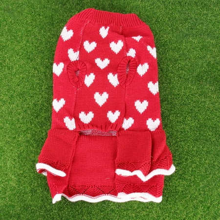 TABLZONE Pet Clothes Christmas Dog Clothes Red 1Pack