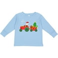 thumbnail image 3 of Inktastic Santa on Christmas Tractor Boys or Girls Long Sleeve Toddler T-Shirt, 3 of 5