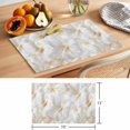 thumbnail image 6 of Spring Flowers Placemats Set of 2, Abstract Modern White Floral Non-Slip Place Mats Washable Table Mats for Kitchen Dining Table Decorations Indoor/Outdoor, 6 of 9