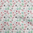 thumbnail image 1 of oneOone Viscose Chiffon Red Fabric Travel Quilting Supplies Print Sewing Fabric By The Yard 42 Inch Wide, 1 of 4
