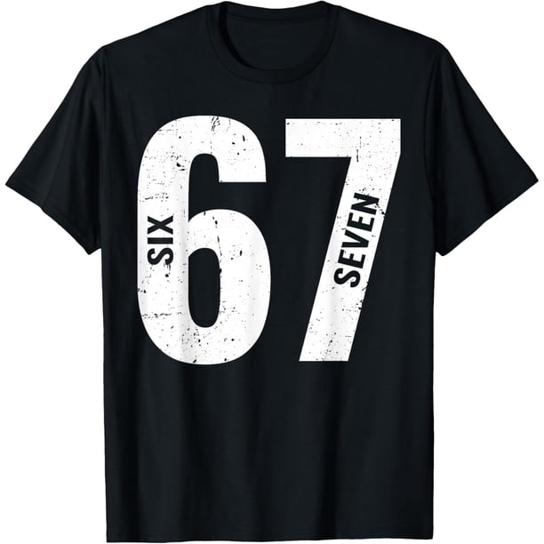 67 Funny Meme Six Seven - Camiseta retro