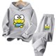 thumbnail image 3 of Conjunto de sudadera con capucha deportiva para niños y niñas de 3 a 14 años con diseño de camión Kero Keroppi de dibujos animados Kawaii, 3 of 5