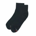 thumbnail image 2 of Hanes Adult Mens 6 Pack Durable Cushioned Grey Heel Ankle Socks Black Ass 10-13, 2 of 3