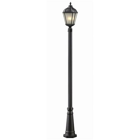 Z-Lite 513PHM-519P-BK 2 Light Waverly Post Mount Light