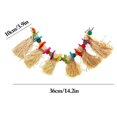 thumbnail image 3 of Bird Swing Toy Creative Grass Bird Swing Perch Parrot Cage Toy with Bead, 3 of 10