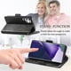 thumbnail image 5 of Funda de teléfono para Galaxy S22 Plus Funda de cuero para teléfono Flip Business Card Holder Funda protectora a prueba de golpes negro, 5 of 5