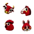 thumbnail image 2 of 10PCS NEW 2024 Cartoon Animas Tennis Racket Vibration Dampeners Chinese Zodiac Tennis Racquet horse, 2 of 6