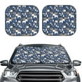 thumbnail image 2 of Xecao Forest Elk for Foldable Car Sun Shades (2-Pack) offer sun protection with an easy-fold design for convenient windshield shading., 2 of 7