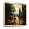 thumbnail image 2 of Designart "Port Harbor Escape Painting I" Landscapes Floater Framed Canvas Print, 2 of 7