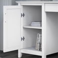 thumbnail image 4 of Scranton & Co Engineered Wood 54W Computer Desk and Chair Set in Pure White Oak, 4 of 8