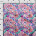 thumbnail image 3 of oneOone Polyester Spandex Light Peach Fabric Floral & Diy Clothing Quilting Fabric Print Fabric By Yard 56 Inch Wide, 3 of 6
