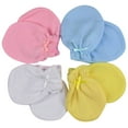 thumbnail image 4 of ToBeInStyles Pack of 12 Newborn Infant Baby Ultra-Soft Cotton Anti-Scratch Mitten Gloves - Pastel, 4 of 4