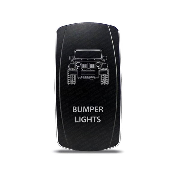 CH4x4 Rocker Switch Jeep Wrangler JK Bumper Lights Symbol - Green LED