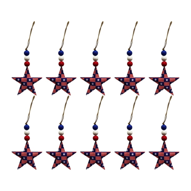 Xihbxyly Artículos Decoraciones para El Día de La Independencia Estrella de Cinco Puntas 7 Cm