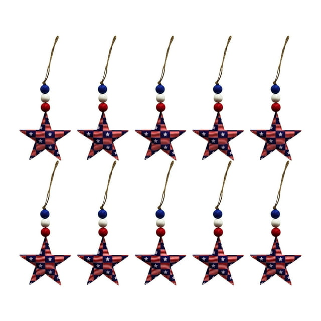 WREESH Independence Day Étoiles Décorations Étoile à Cinq Branches 7cm