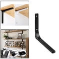 thumbnail image 4 of Soportes de estante de montaje en pared Soporte de pared decorativo de resistencia Soporte de estante de Soporte de de muebles Negro 10 pulgadas yotijar Soportes de estante de montaje en pared, 4 of 9