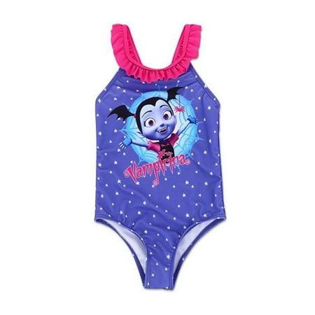 Disney Vampirina Toddler Girls' Star One Piece Swimsuit - Purple