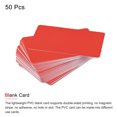 thumbnail image 2 of Uxcell Blank Cards Red Plastic Card 28mil for ID Badge Printer, Graphic Quality, Pack of 50, 2 of 4