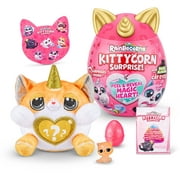 Rainbocorns Kittycorn Surprise Series 1 (Exotic Cat) by ZURU, Collectible Plush Stuffed Animal, Surprise Egg, Sticker Pack, Jelly Slime Poop, Ages 3+ for Girls, Children Exotic