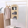 thumbnail image 4 of Wardrobe Hanging Bag, Washable Fabric Storage Organizer, Multi-Layer Foldable Closet Organizer with MDF Support Strong Load-Bearing, 4 of 5