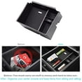 thumbnail image 2 of Center Console Organizer Tray for 2022+ Tucson NX4 Limited Interior Accessories Armrest Insert Secondary Storage Box (Black Trim), 2 of 5