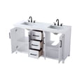 thumbnail image 6 of Elegant Lighting VF29560DLO Alina 60" Free Standing Double Basin Vanity Set - Wood, 6 of 7