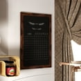 thumbnail image 3 of Flash Furniture Canterbury 24" x 36" Torched Wood Wall Mount Magnetic Chalkboard Sign with Eraser, Hanging Wall Chalkboard Memo Board for Home, School, or Business, 3 of 12
