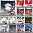 thumbnail image 2 of Tapiz de pared de Navidad Decoración colgante de pared Muñeco de nieve Papá Noel Árbol de Navidad Elemento Impresión digital Tapiz Ropa de cama Tapiz Dormitorio Sala de estar Estilo Sailing Electrónica, 2 of 4