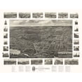 thumbnail image 2 of Bailey 32x26 White Modern Wood Framed Museum Art Print Titled - Wallingford Connecticut - Bailey 1905, 2 of 4