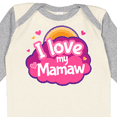 thumbnail image 4 of Inktastic I Love My Mamaw grandchild gift Girls Long Sleeve Baby Bodysuit, 4 of 5