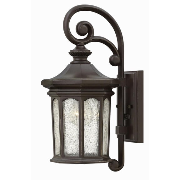 1 Light Small Outdoor Wall Lantern in Traditional Style 7.25 inches Wide By 16.75 inches High-Oil Rubbed Bronze Finish Bailey Street Home