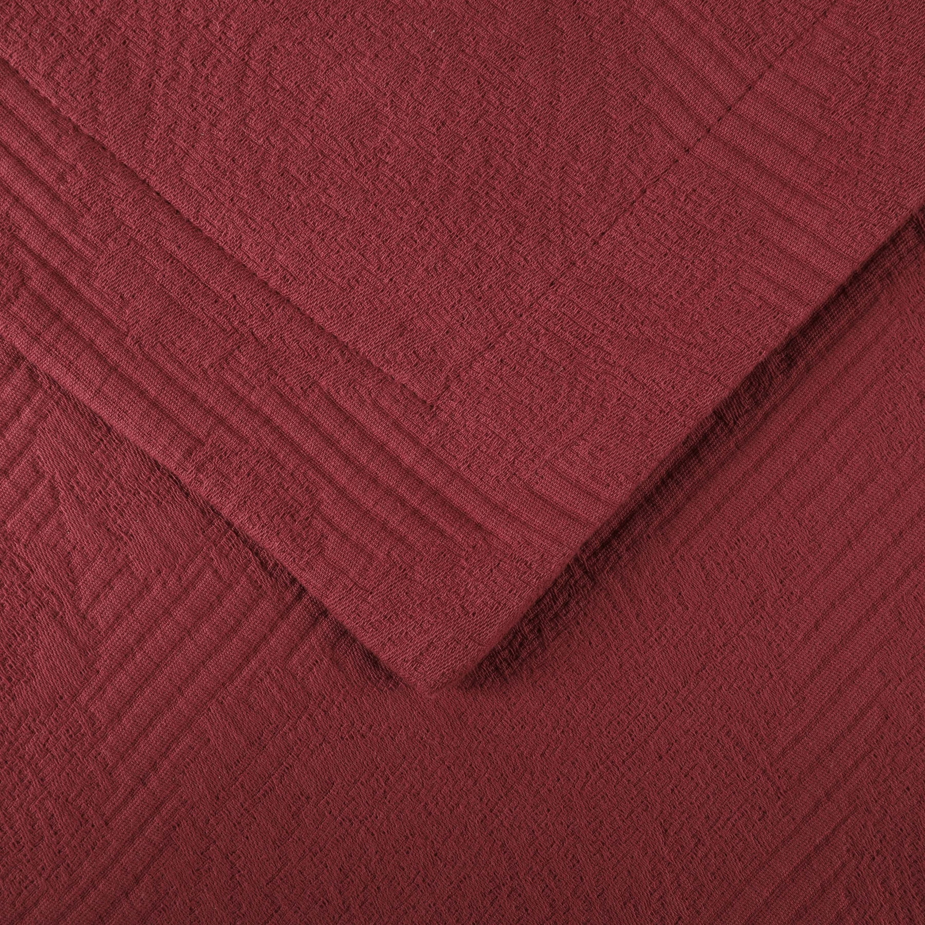 Superior 2-Piece Victory Cotton Matelasse Garnet Bedspread Set, Twin