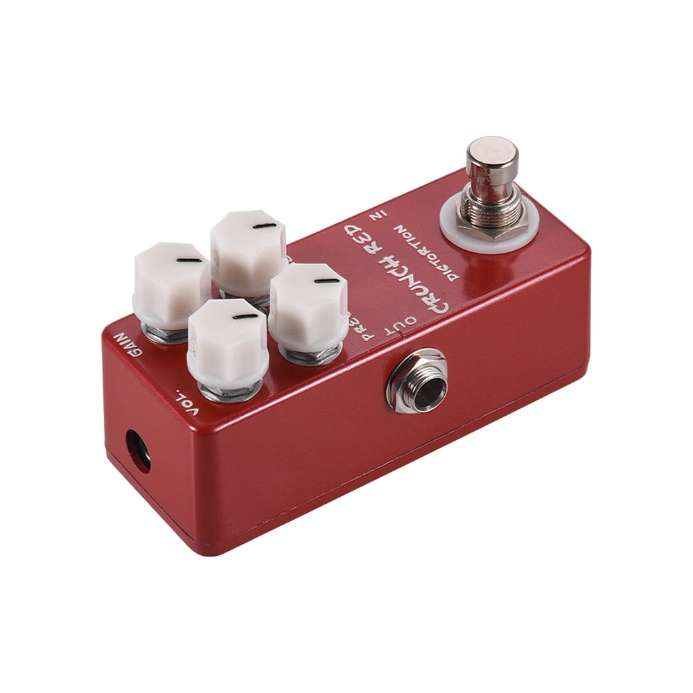 MOSKY CRUNCH RED Distortion Guitar Effect Pedal Full Metal Shell True Bypass