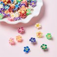 thumbnail image 2 of U8MO 200pcs Handmade Polymer Clay 3D Flower Plumeria Beads Loose Spacer Craft 12~15mm-12 mm, 2 of 8