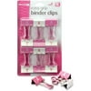 OIC, OIC08905, Breast Cancer Awareness Binder Clips, 12 / Pack, White