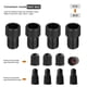 thumbnail image 4 of Adaptador de válvula de bicicleta Presta a Schrader, 4 Uds., adaptador de válvula Presta (negro), 4 of 4