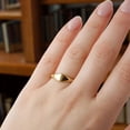 thumbnail image 5 of JEWELSBYASAILOR Cz North Star Statement Ring / Star Burst Signet Ring / Gift For Girlfriend / Minimalist Women's Jewelry, 5 of 5