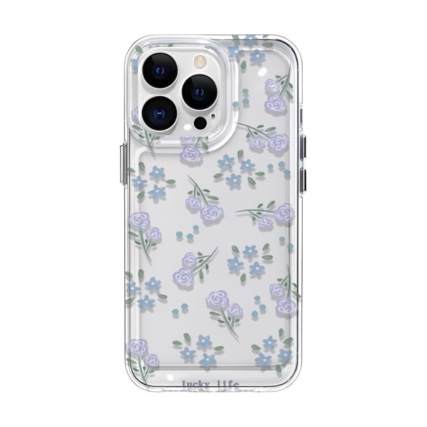 Funda Espacial Transparente Para iphone 14 Pro Max 11 13 12 7Plus X XS 8 7 Fashion More Flower cover