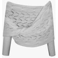 thumbnail image 7 of Women's Scarf with Sleeves,Knitted Cable Wrap,Knitted Cable Wrap, Multifunctional Knitted Double Sleeve Scarf for Women, Sweater Scarf with Sleeves,Light Gray, 7 of 7