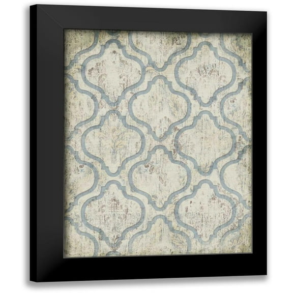 Grey, Jace 12x14 Black Modern Framed Museum Art Print Titled - Antique Blue Wall