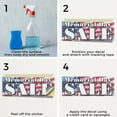 thumbnail image 5 of Memorial Day Sale Vinyl Decal 5 Pack of 12 Inch x 5 Inch Weatherproof Heavy-Duty Adhesive Backing | Patriotic Promotions, Retail Discounts, Event Marketing | Made in USA, 5 of 6