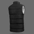 thumbnail image 3 of Chaquetas eléctricas con calefacción de 9 zonas, chaleco calefactable con cremallera y cuello levantado para acampar, 3 of 8
