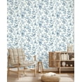 thumbnail image 4 of Fine Decor Elspeth Blue Floral Trail Wallpaper, 4 of 8