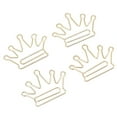 thumbnail image 1 of Crown Shaped Paper Clips, Portable Iron Gold 100Pcs Decorative Wear Resistant Paper Clips  for Books Notebooks Clipboards, 1 of 7